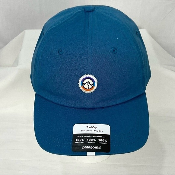 Patagonia Fitz Roy Icon Trad Cap in Wavy Blue NWT Ball Cap Hat - Picture 1 of 12